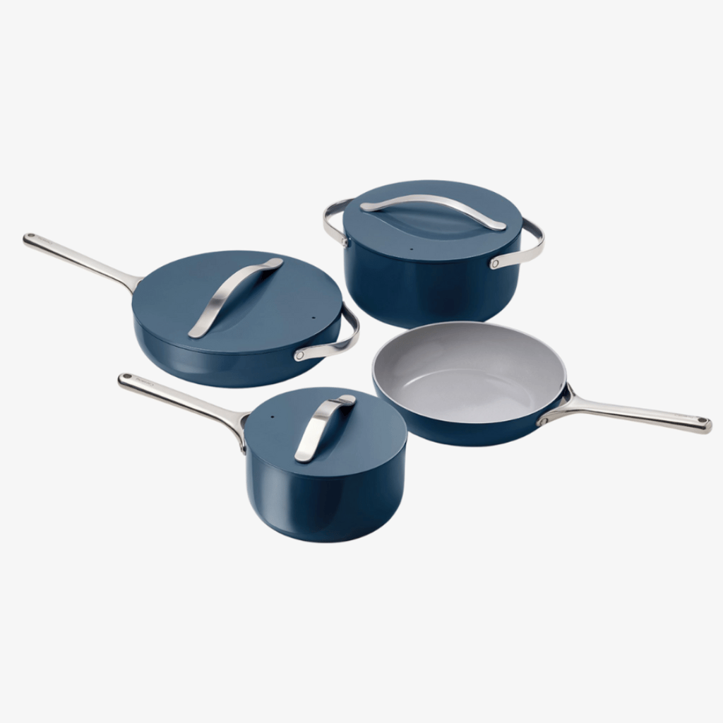 Non-Toxic Ceramic Non-Stick Cookware Set Navy