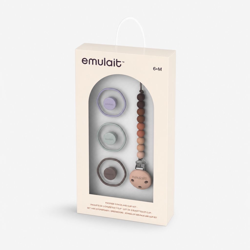 Pacifier 3 Pack and Clip Gift Set - Image 1