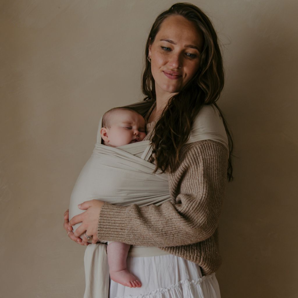 Baby Wrap Carrier - Warm Oat - Image 2