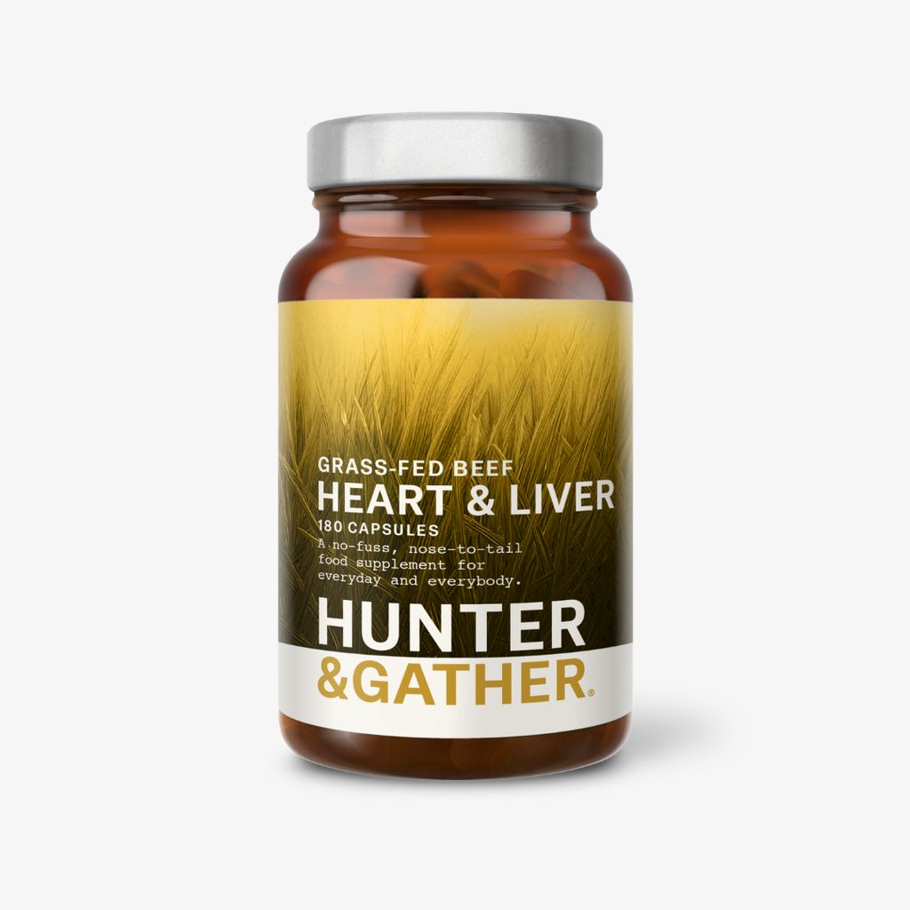 Grass Fed British Beef Heart & Liver Capsules
