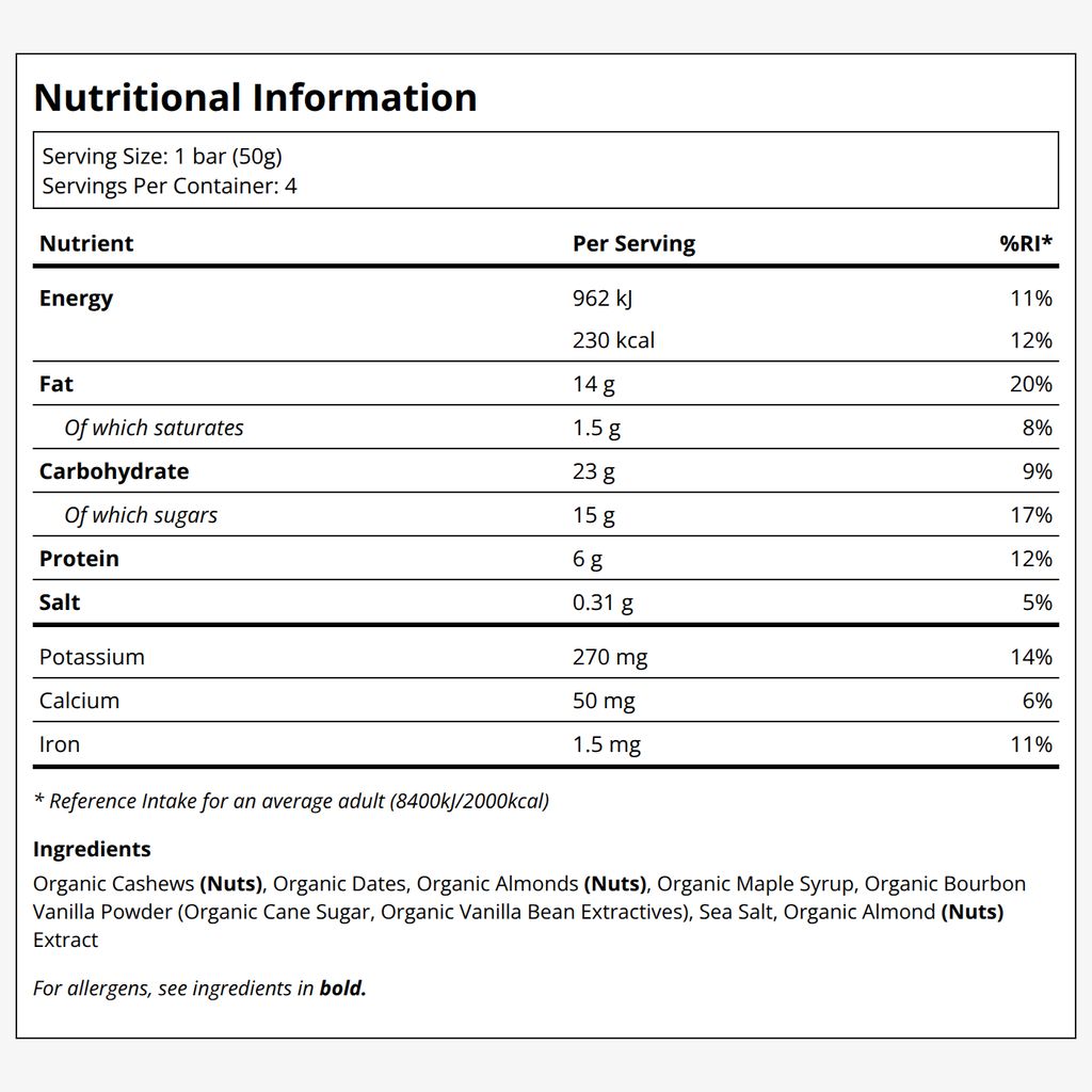 The Only Bar - Plant Based Organic Snack Bar - Sugar Cookie - Image 2