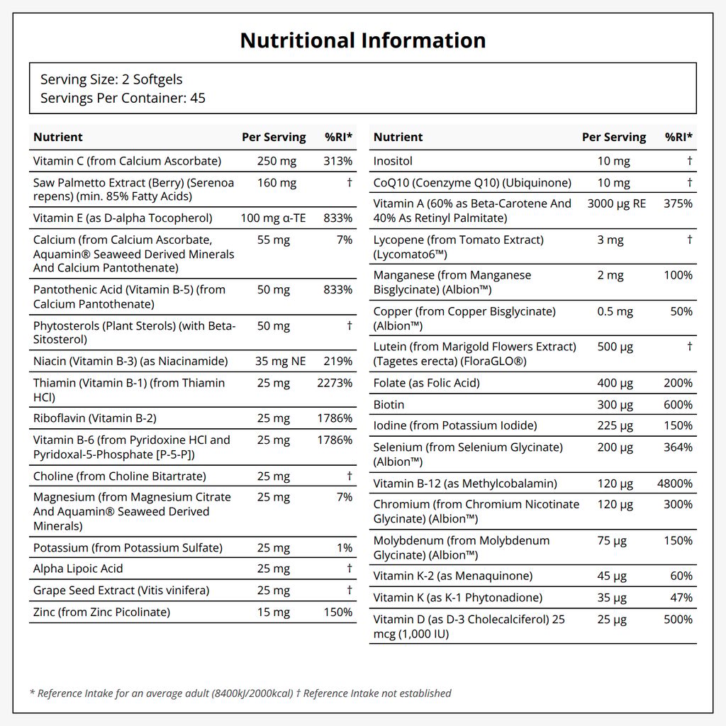 Adam™ Men's Multiple Vitamin Softgels - Image 2