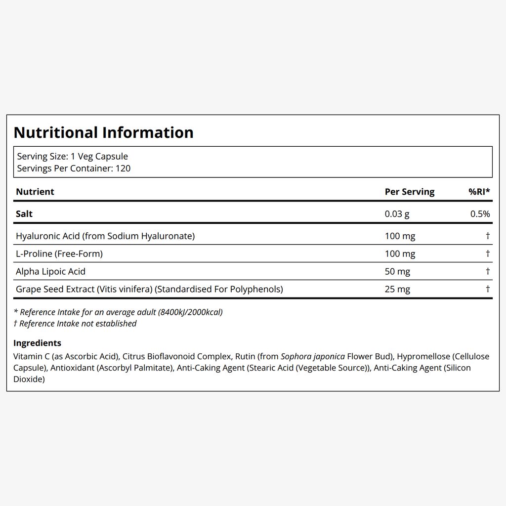 Hyaluronic Acid Double Strength 100 mg - Image 2
