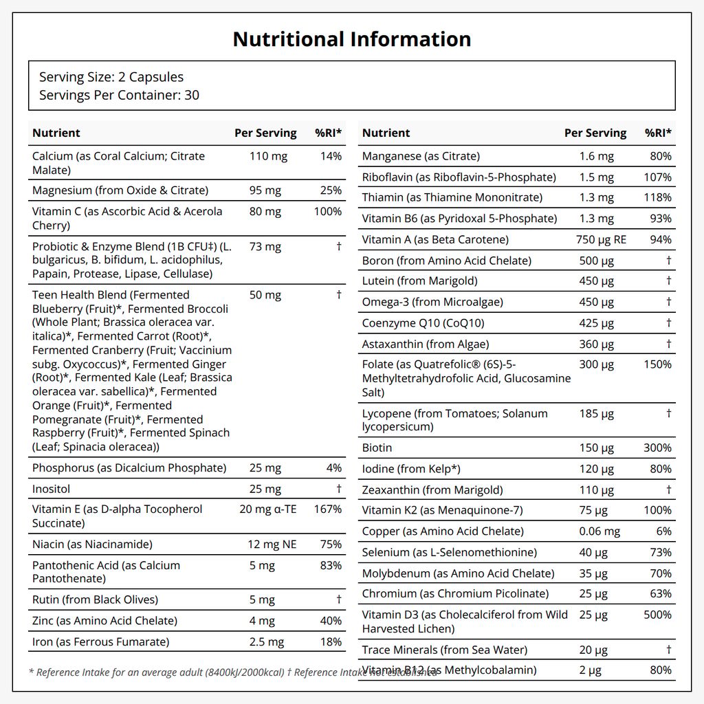 Teens Fermented Multivitamin - Image 2