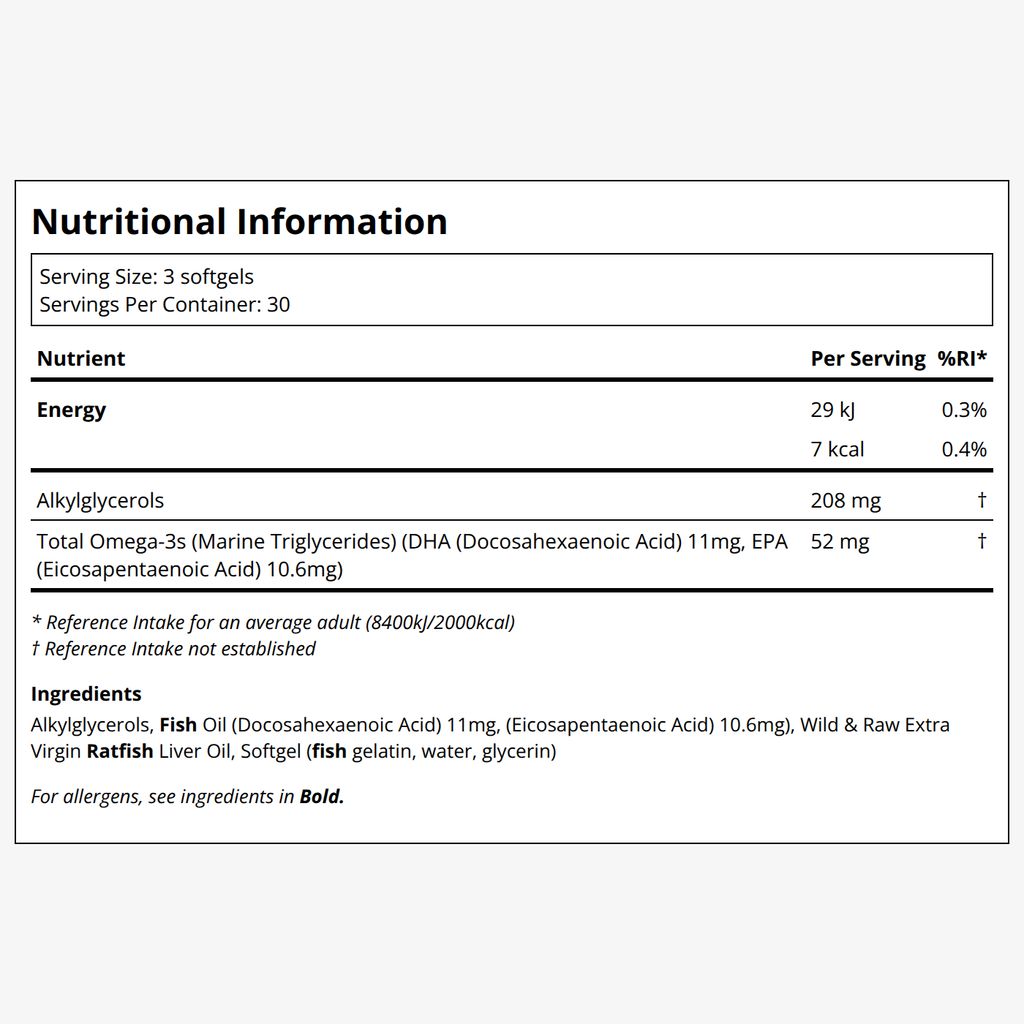 Rosita Ratfish Liver Oil Softgels - Image 2