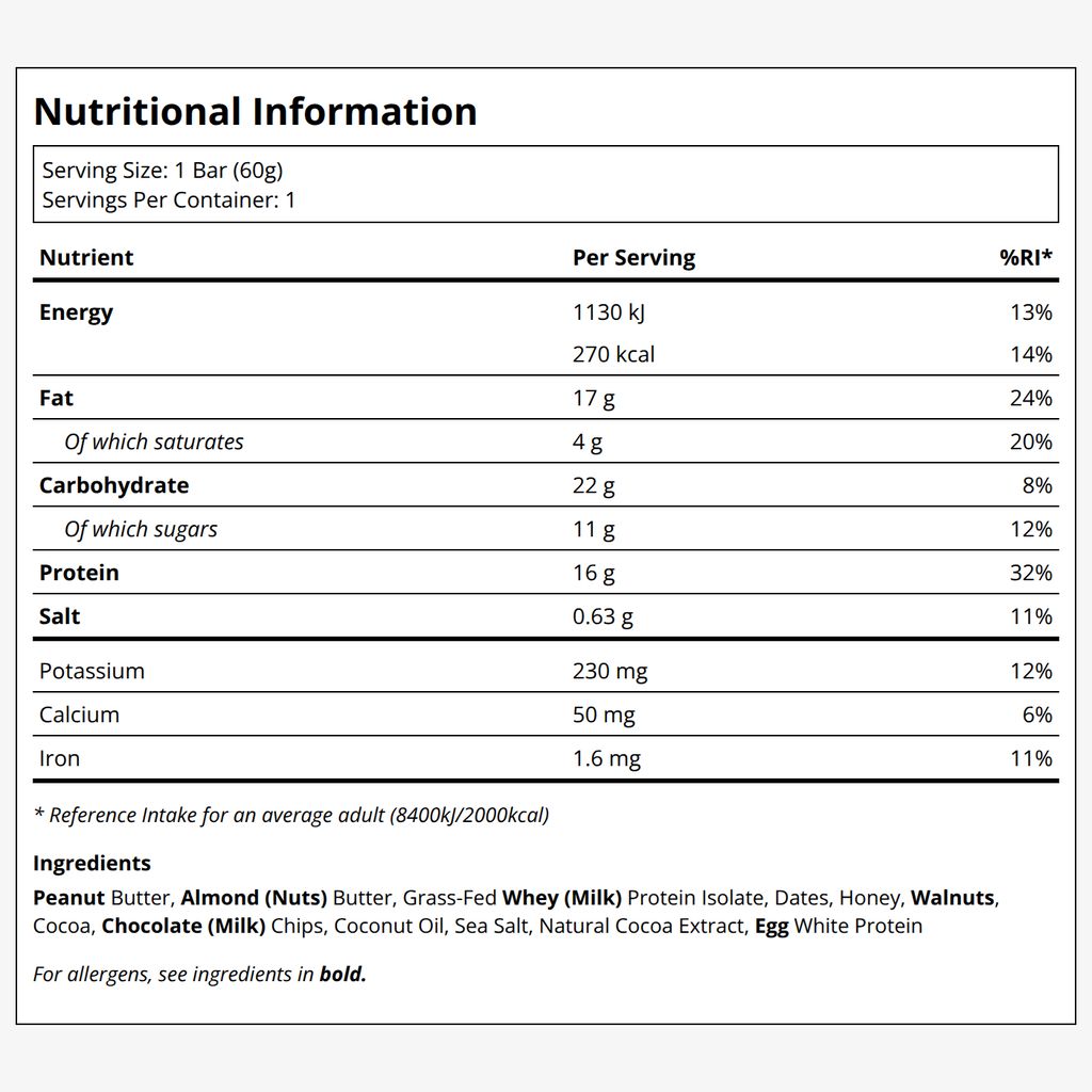 Grass-Fed Protein + Bars Chocolate Sea Salt Brownie - Image 2
