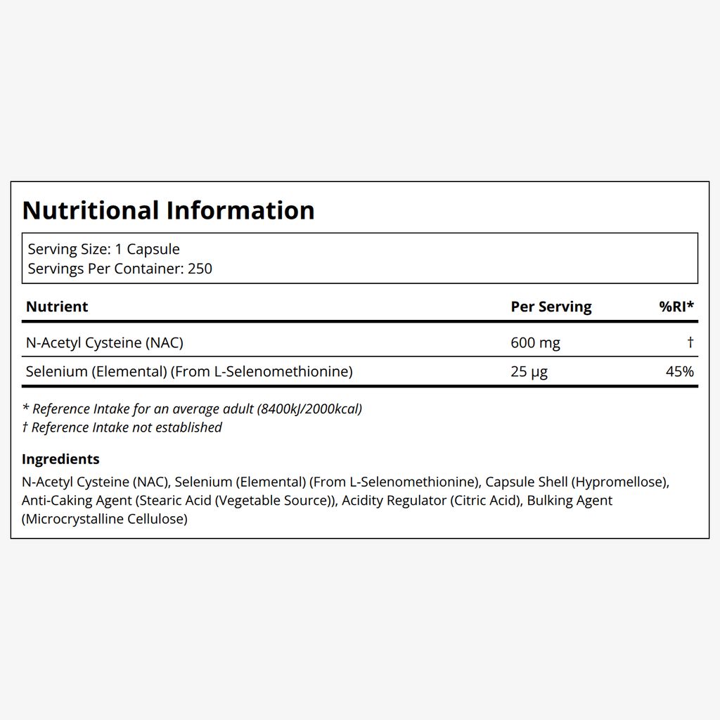 Nac-Acetyl Cysteine 600mg - Image 2