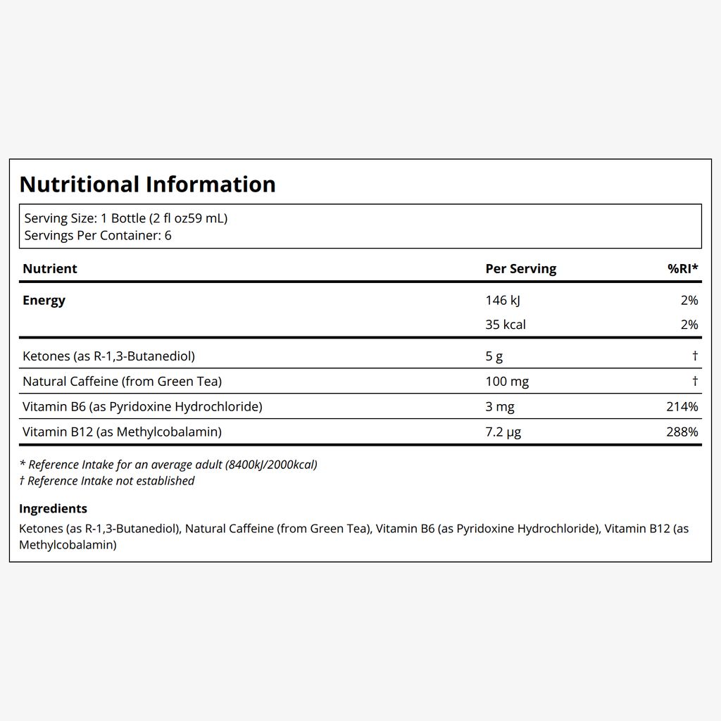 Ketone-IQ + Caffeine Shot - Grape