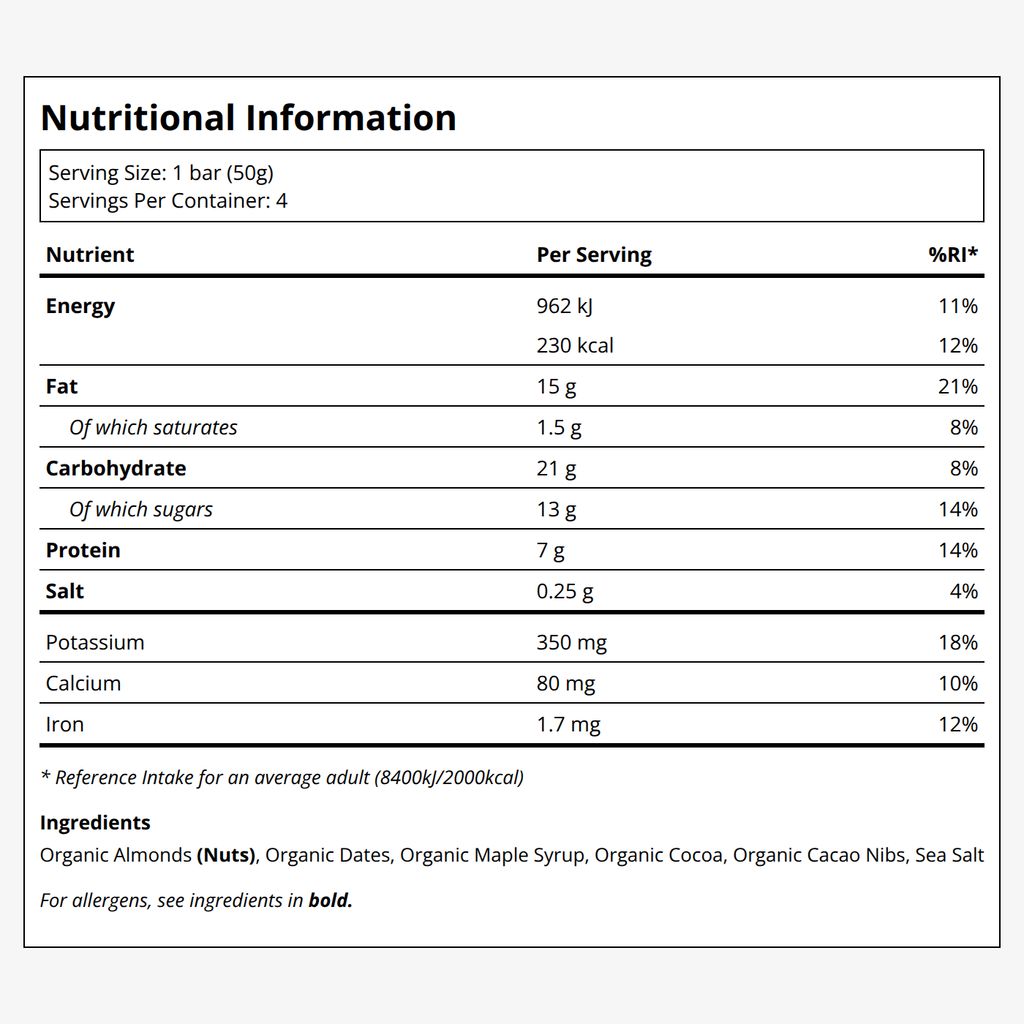 The Only Bar - Plant Based Snack Bar - Chocolate Brownie - Image 2