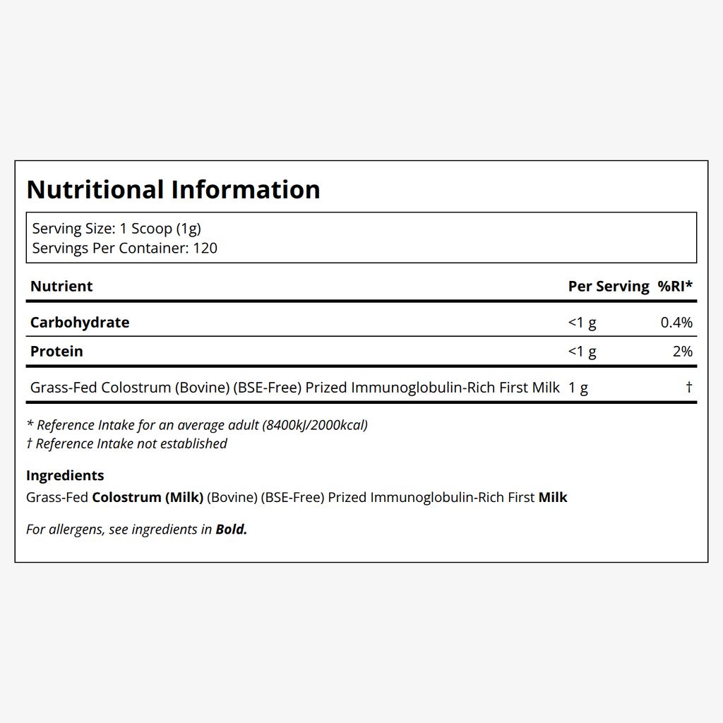 Bovine Colostrum Powder - Unflavoured - Image 2