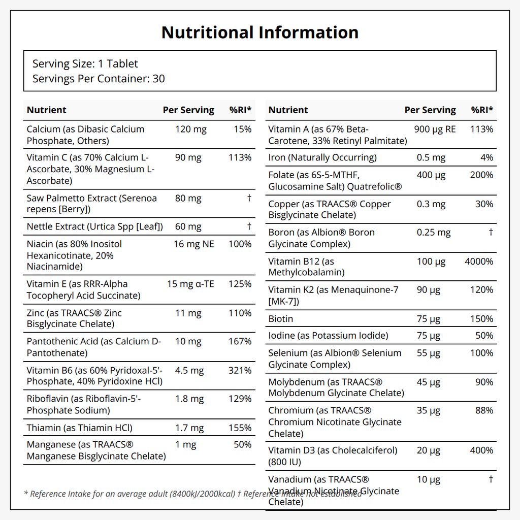 Men’s Multivitamin One Daily - Image 2