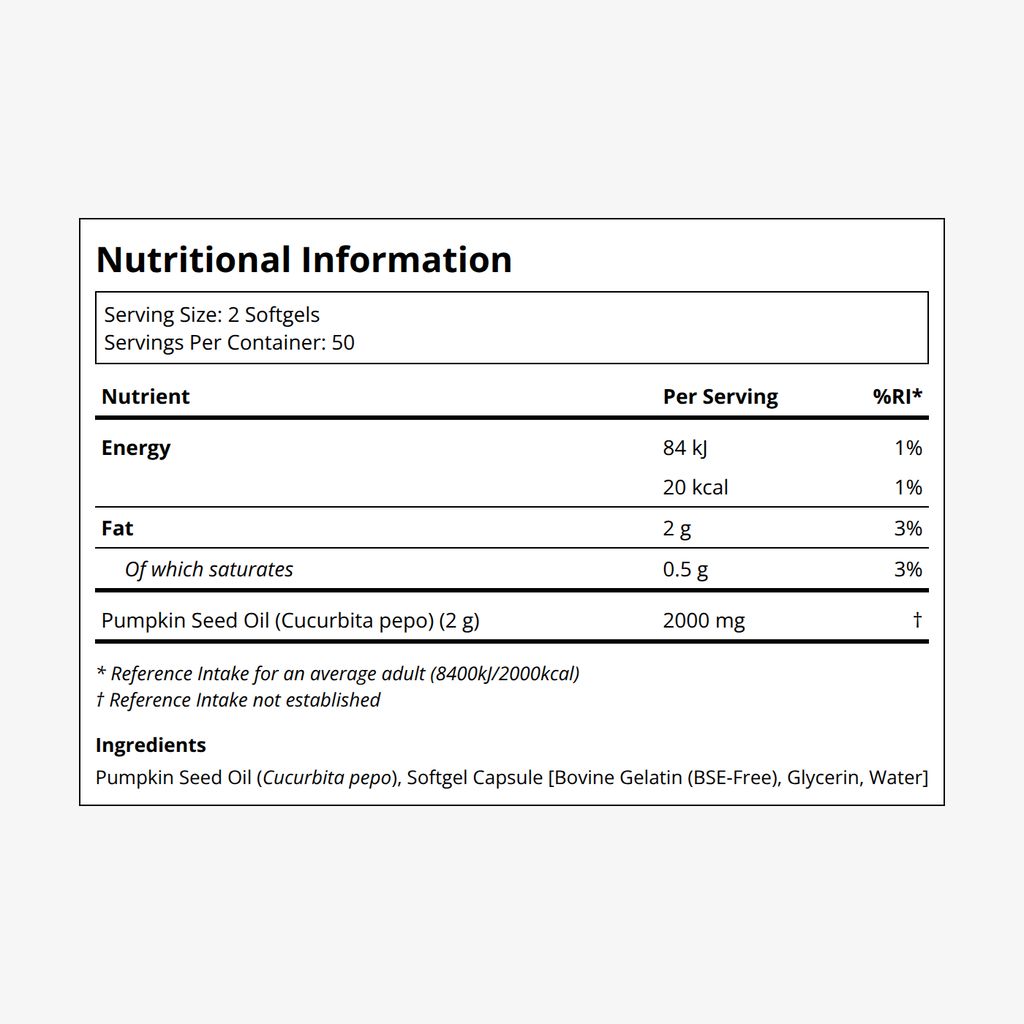 Pumpkin Seed Oil 1000mg - Image 2