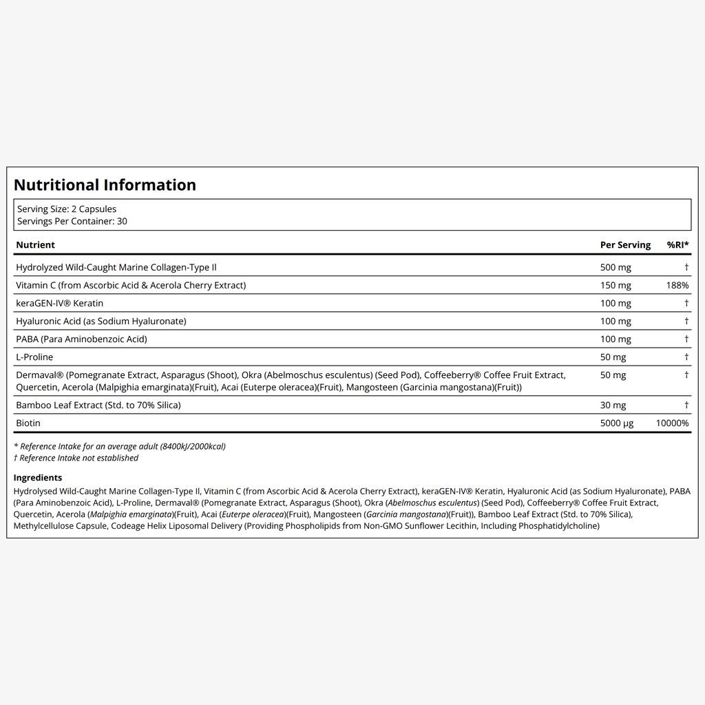 Hair Skin Nails Vitamins Platinum - Image 2