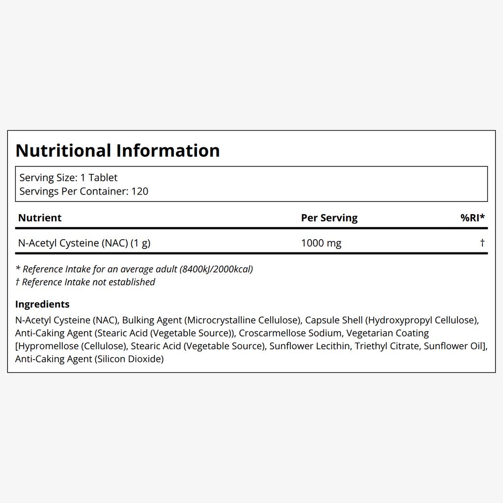 N-Acetyl-Cysteine (NAC) 1000 MG - Image 2