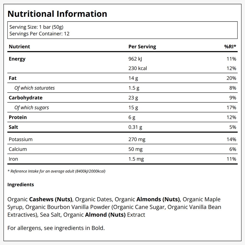 The Only Bar - Plant Based Organic Snack Bar - Sugar Cookie - Image 2