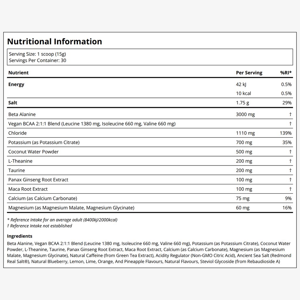 Re-Lyte Pre Workout - Blueberry - Image 2
