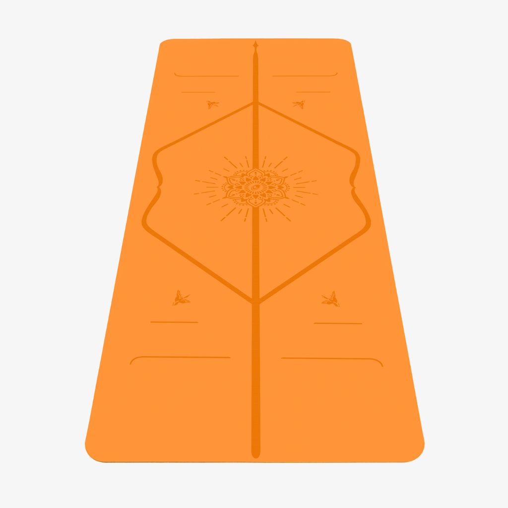 Liforme Expressions Yoga Mat - Happiness Orange