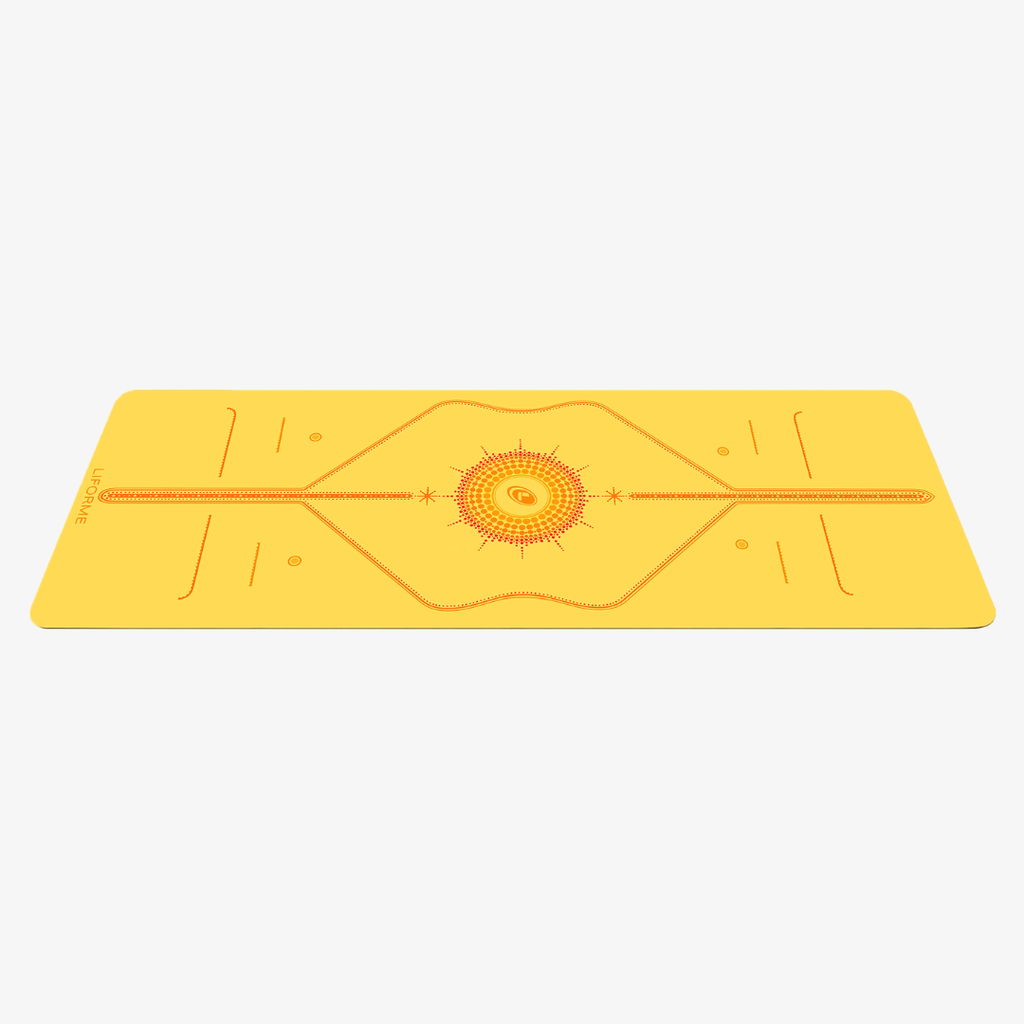 Liforme Radiant Sun Yoga Mat - Yellow - Image 3