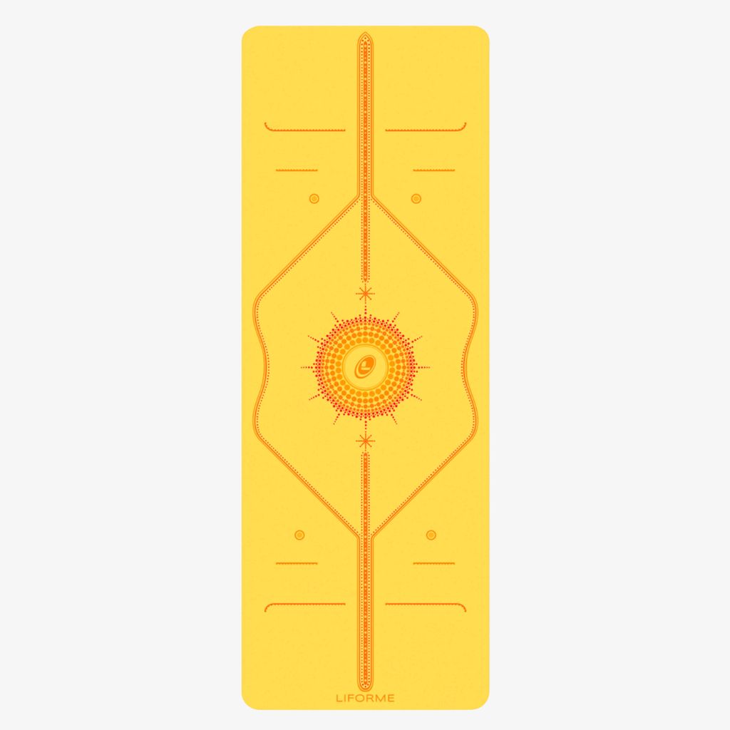 Liforme Radiant Sun Yoga Mat - Yellow - Image 2
