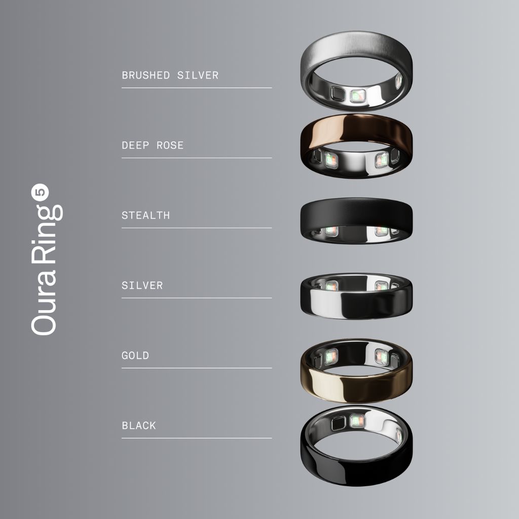 Oura Ring 5 - Brushed Silver - Image 7