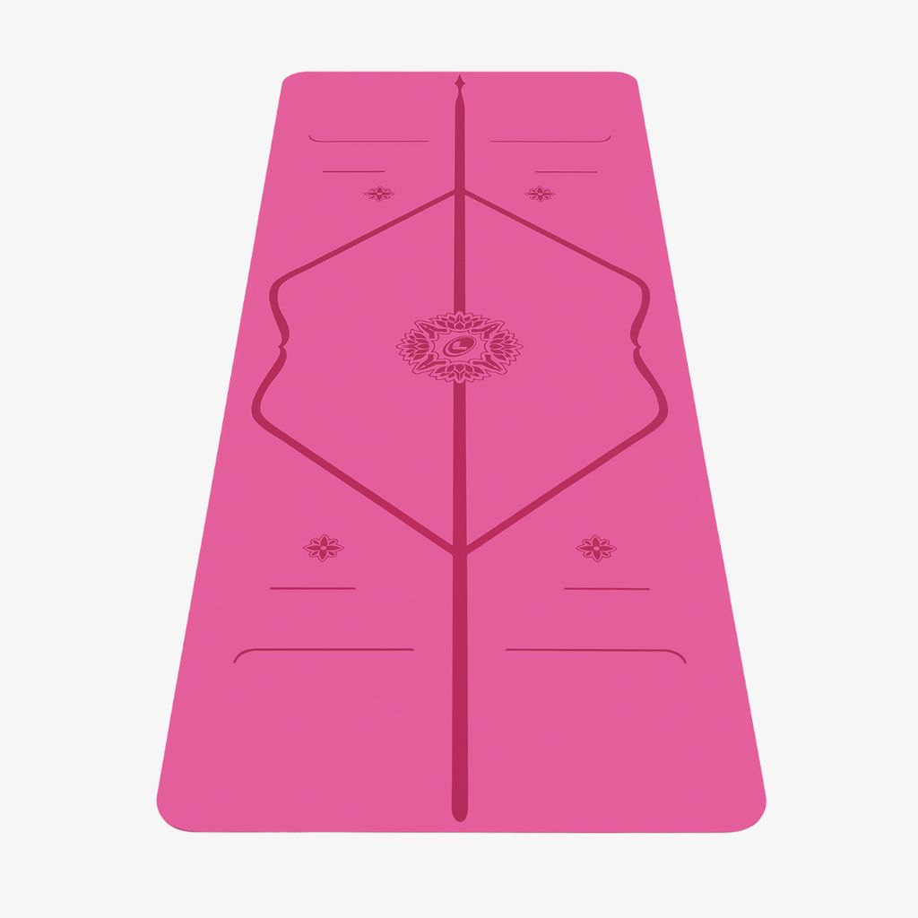Liforme Expressions Yoga Mat - Gratitude Pink