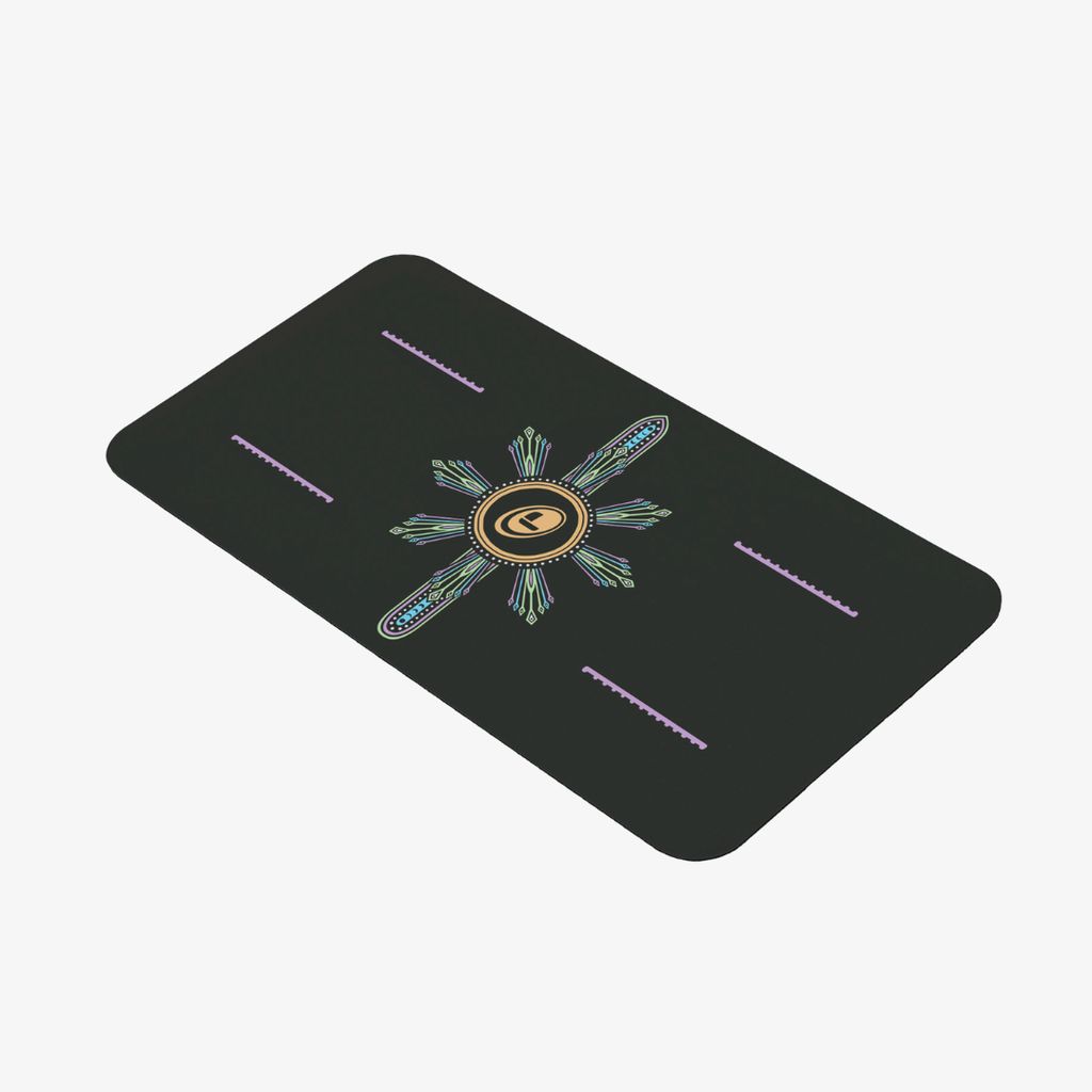 Liforme Cosmic Moon Yoga Pad - Black - Image 2