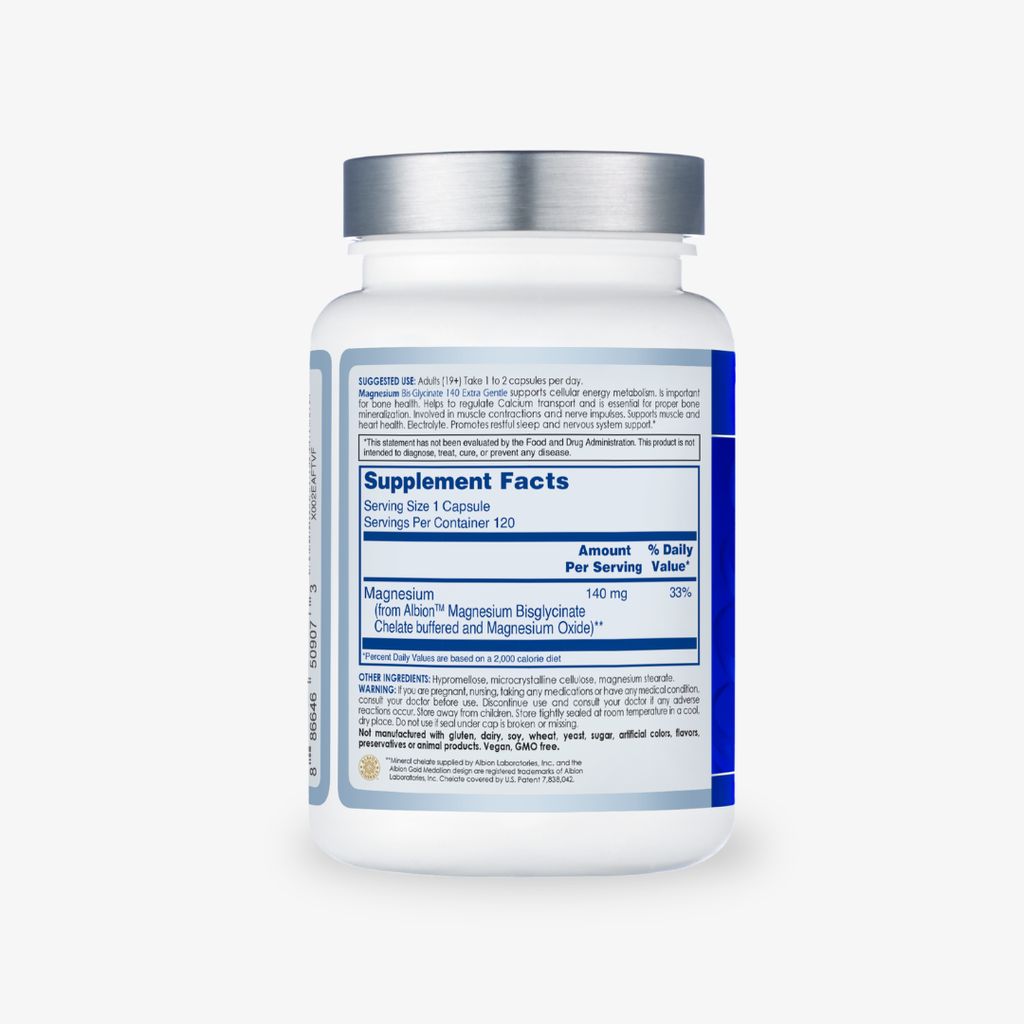 Magnesium Bis-Glycinate 140 Extra Gentle - Image 2