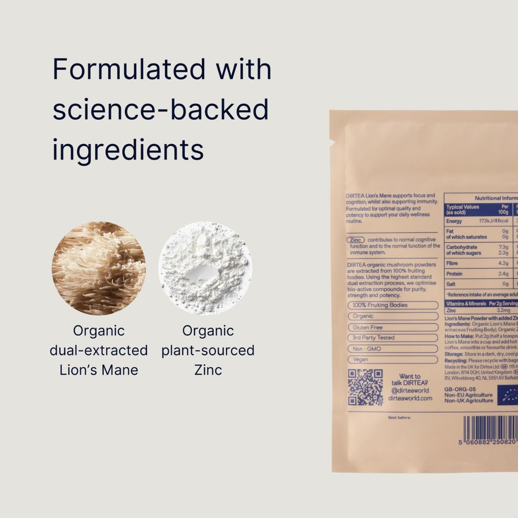 Lion's Mane Mushroom Extract Powder with Zinc - Image 3