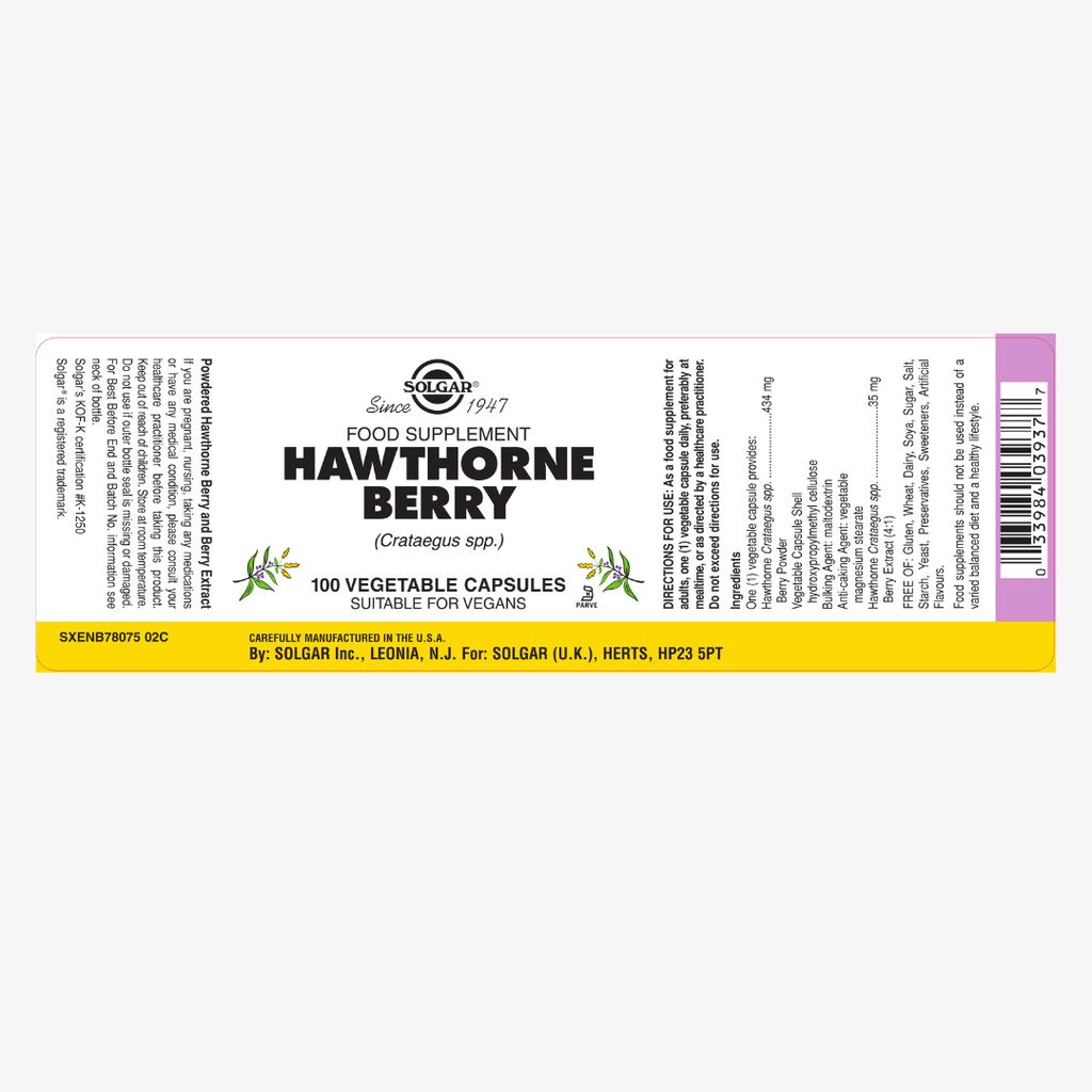 Hawthorn Berry 520mg - Image 2