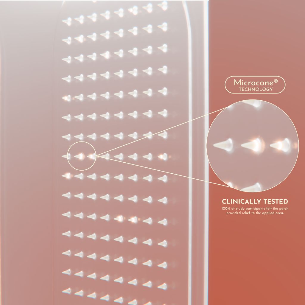 Deep Relief Patch with Patented Microcone Technology