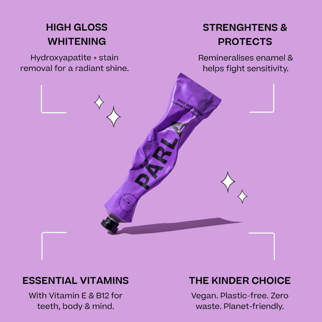 PRO WHITENING Toothpaste with Hydroxyapatite, Vitamin B12 & E - Image 2