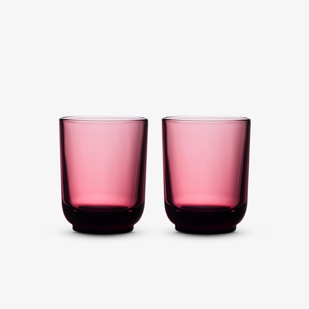 Pirch Latte Glasses - Garnet