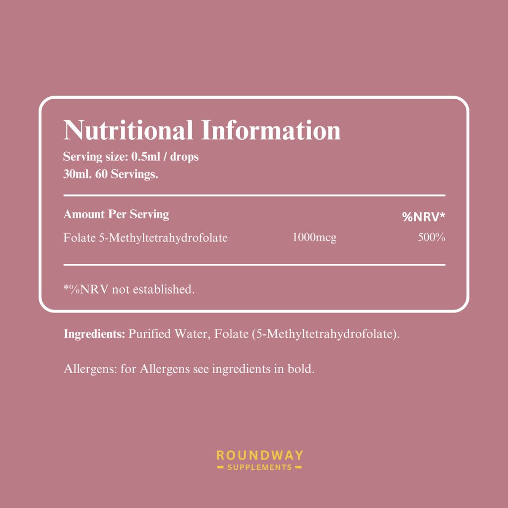 5-MTHF Methylfolate Folic Acid Drops - Image 2