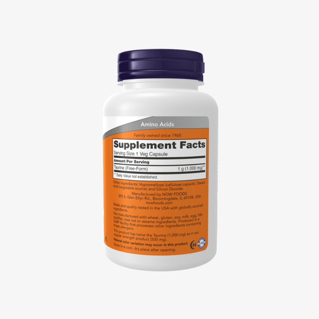 Taurine, Double Strength, 1,000 mg - Image 4