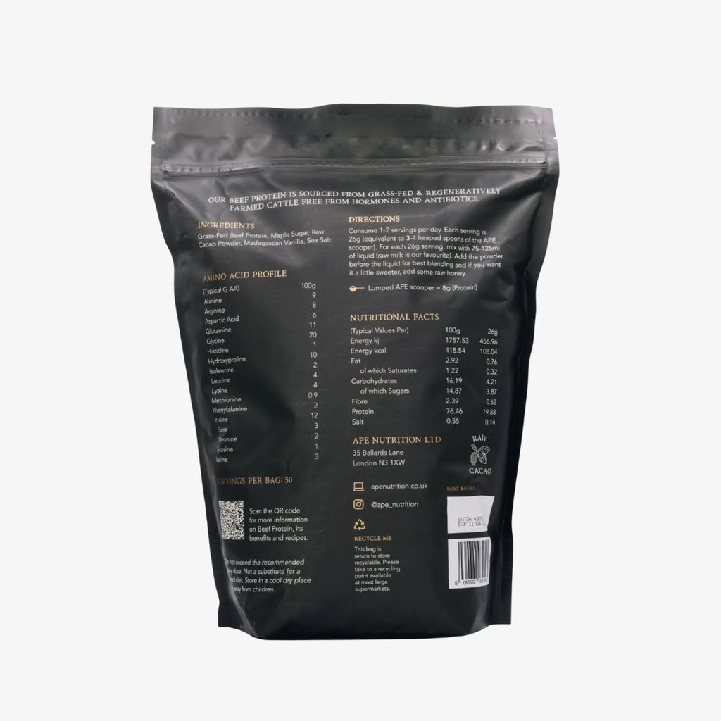 Grass-Fed Beef Protein Raw Cacao & Maple Sea Salt - Image 5