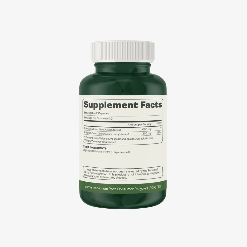 Calcium Alpha Keto-Glutarate (AKG) 500mg Capsules - Image 2