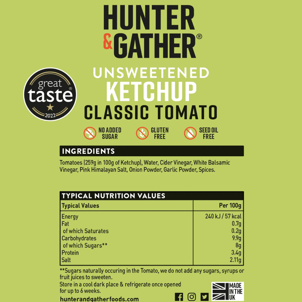 Unsweetened Classic Tomato Ketchup - Squeezy Bottle - Image 2