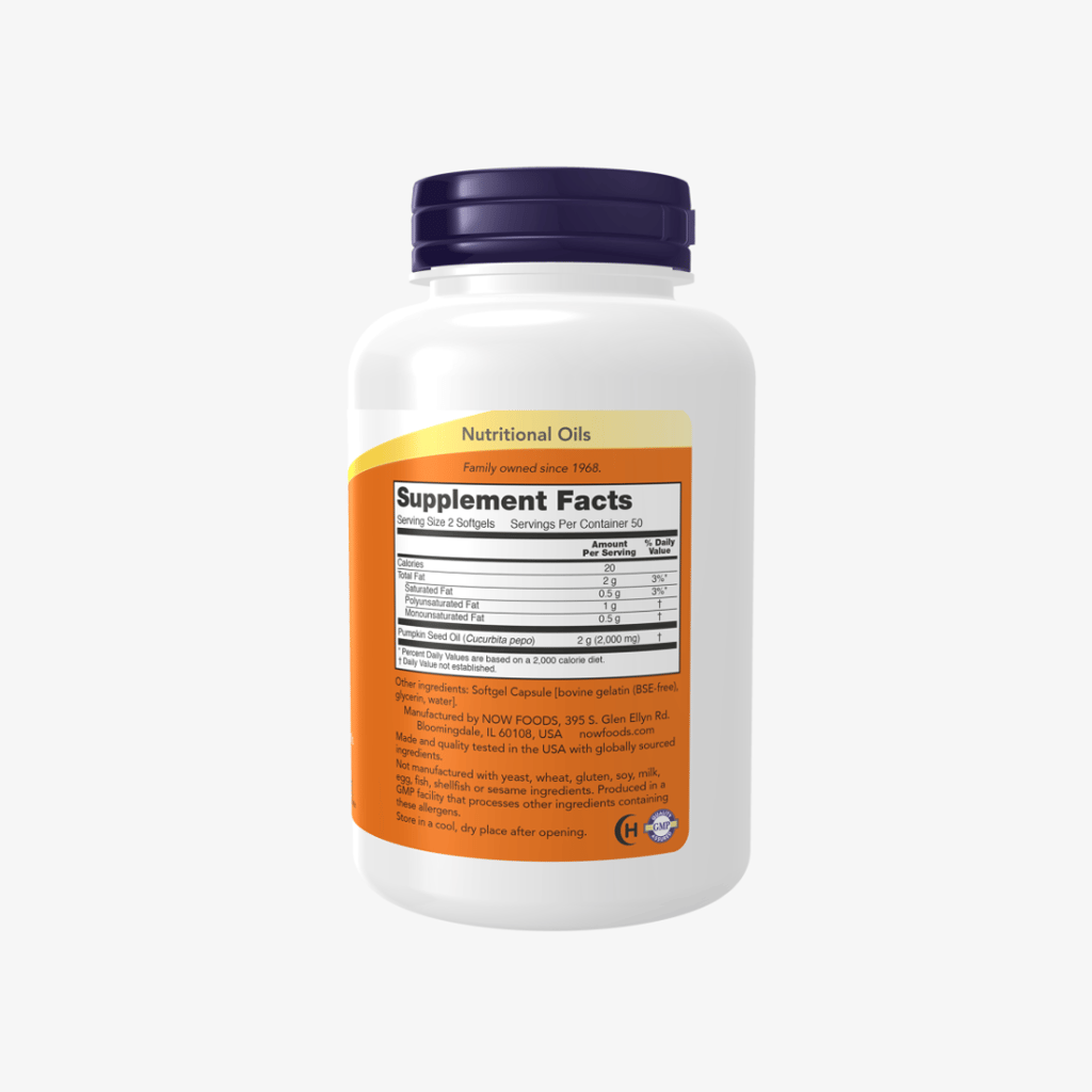 Pumpkin Seed Oil 1000mg - Image 3
