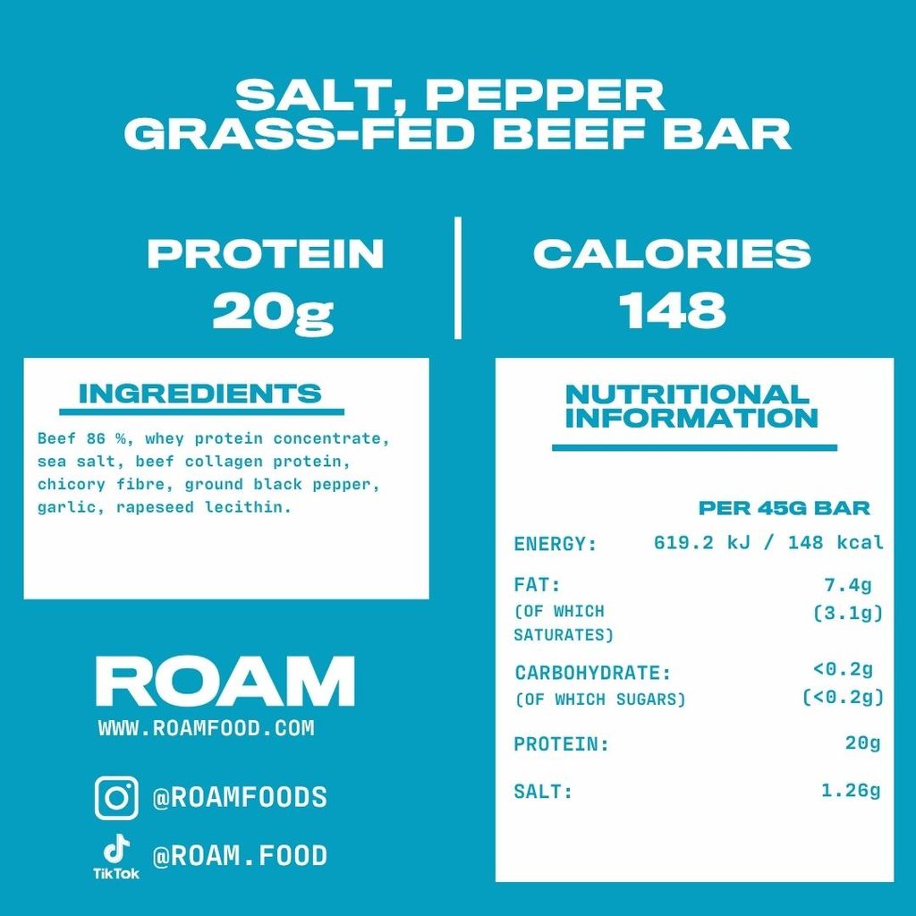 Grass-Fed Beef Bar - Salt & Pepper - Image 2