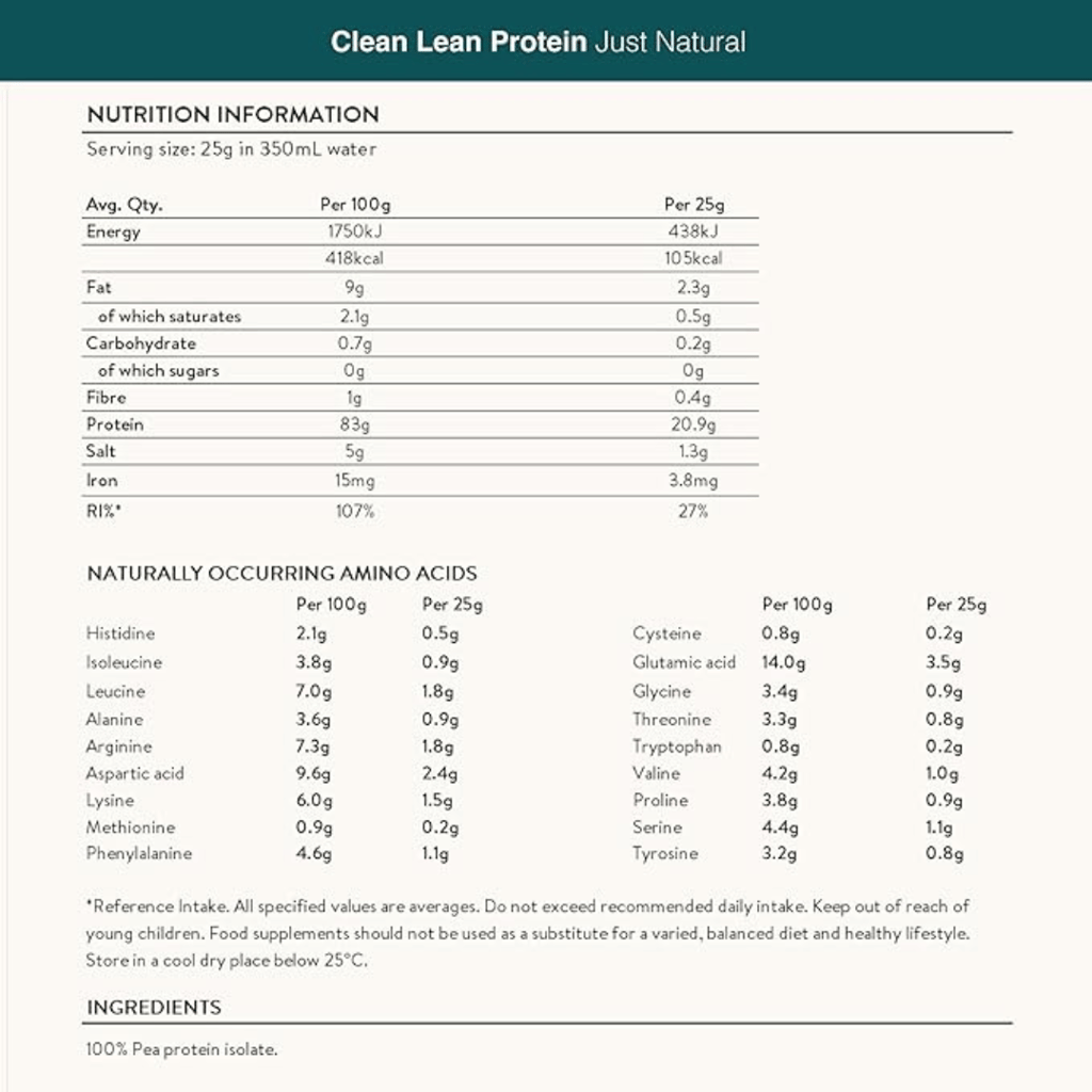 Clean Lean Protein - Just Natural - Image 2