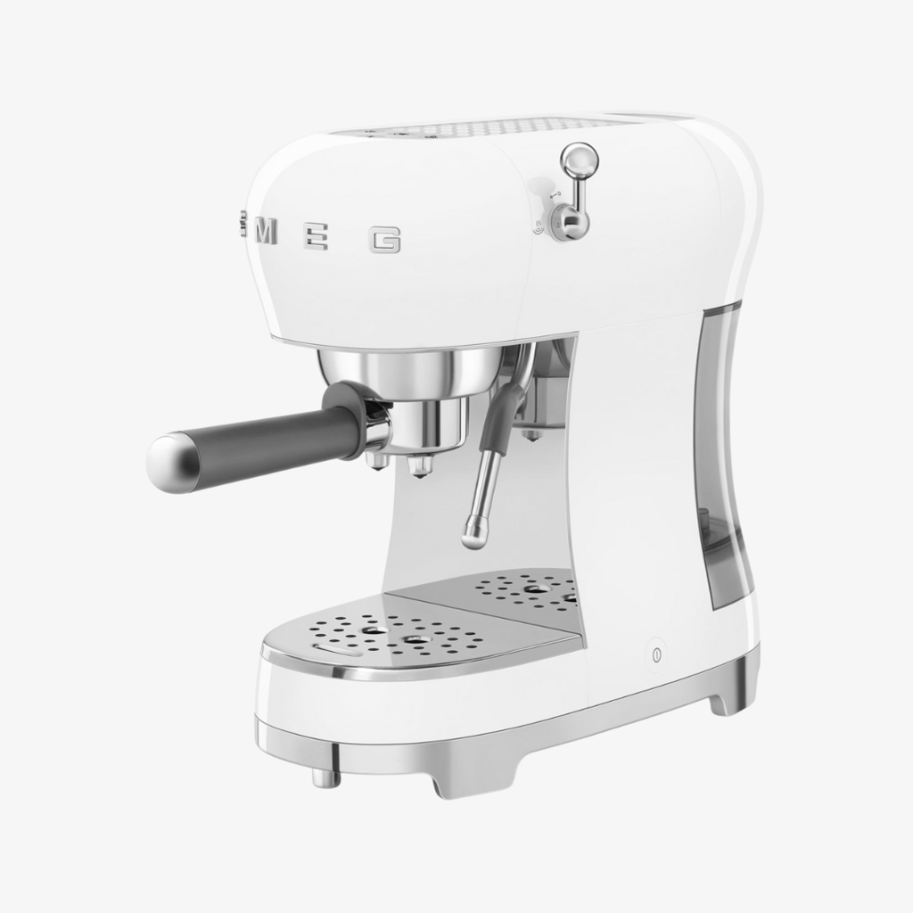 Espresso Coffee Machine - White - Image 2