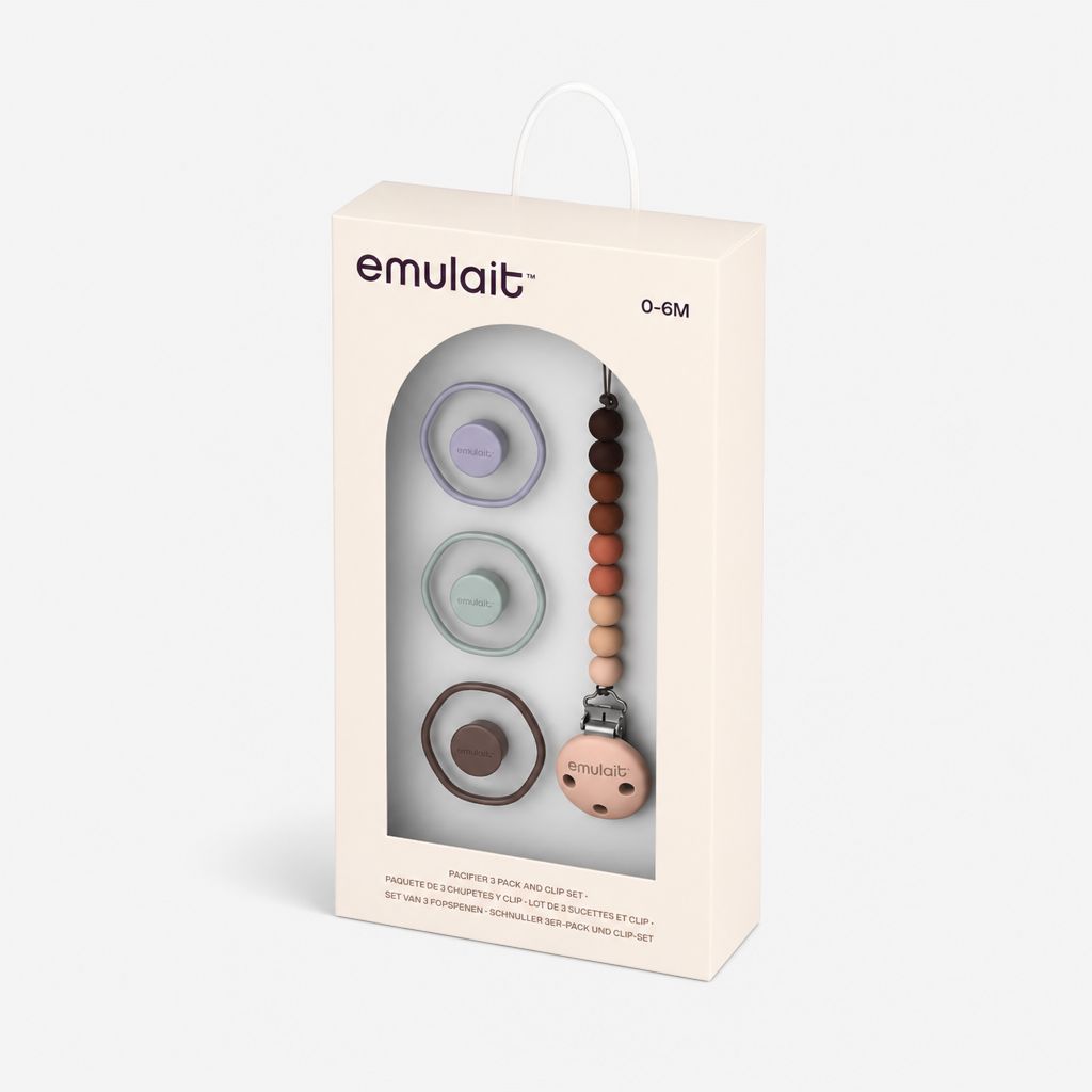 Pacifier 3 Pack and Clip Gift Set - Image 1