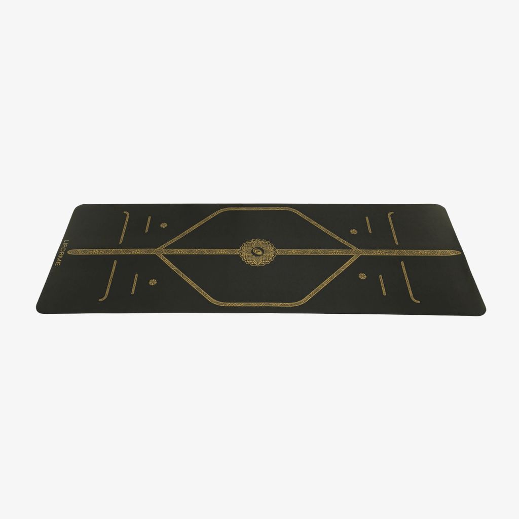 Liforme Black & Gold Yoga Mat - Black - Image 2