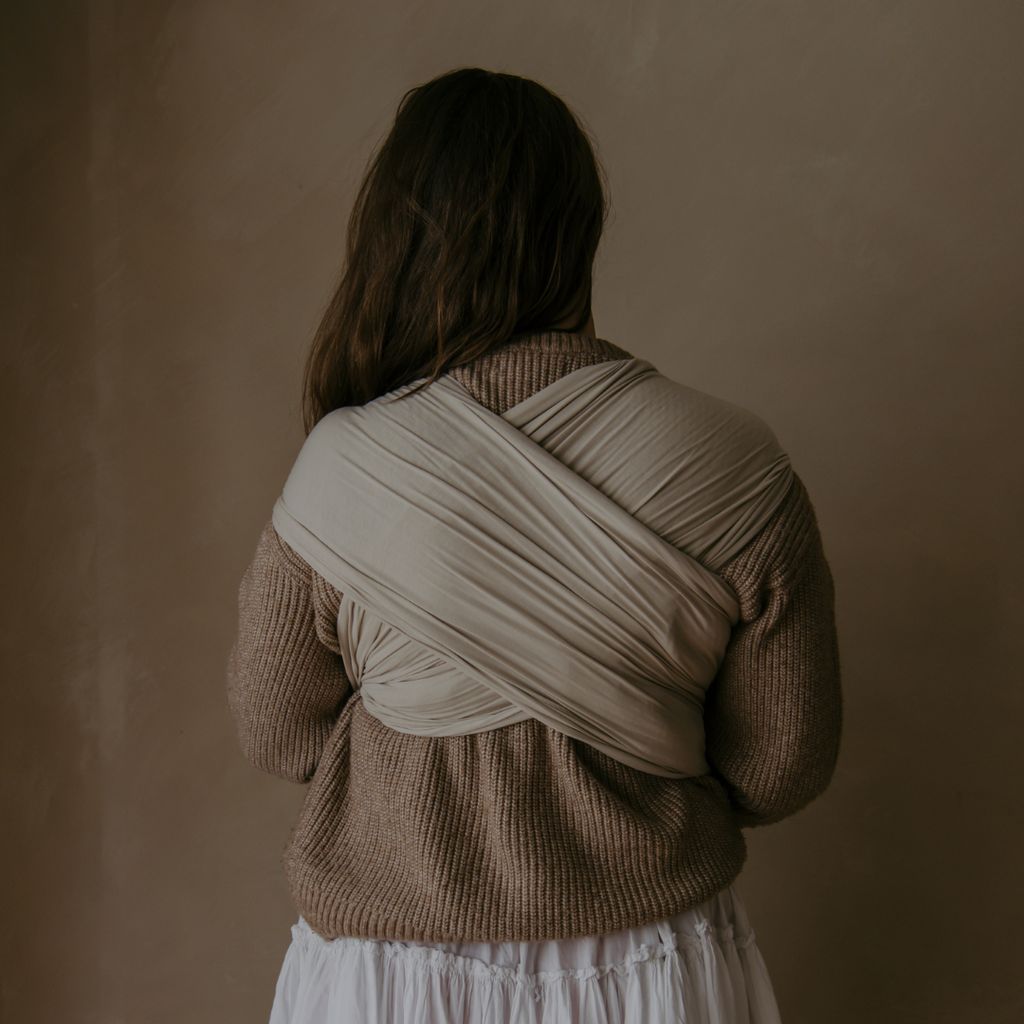 Baby Wrap Carrier - Warm Oat - Image 3