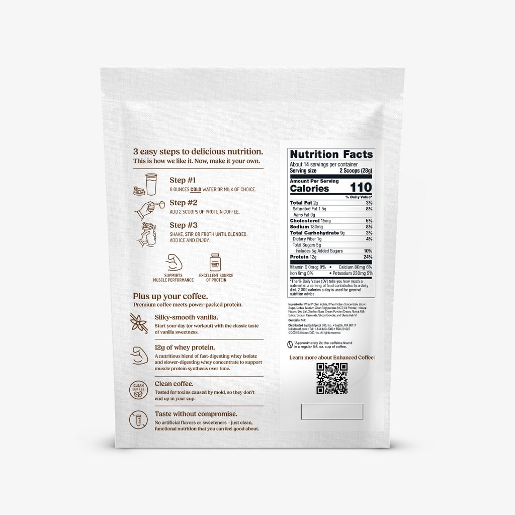 High Protein Iced Coffee - Vanilla - Image 3