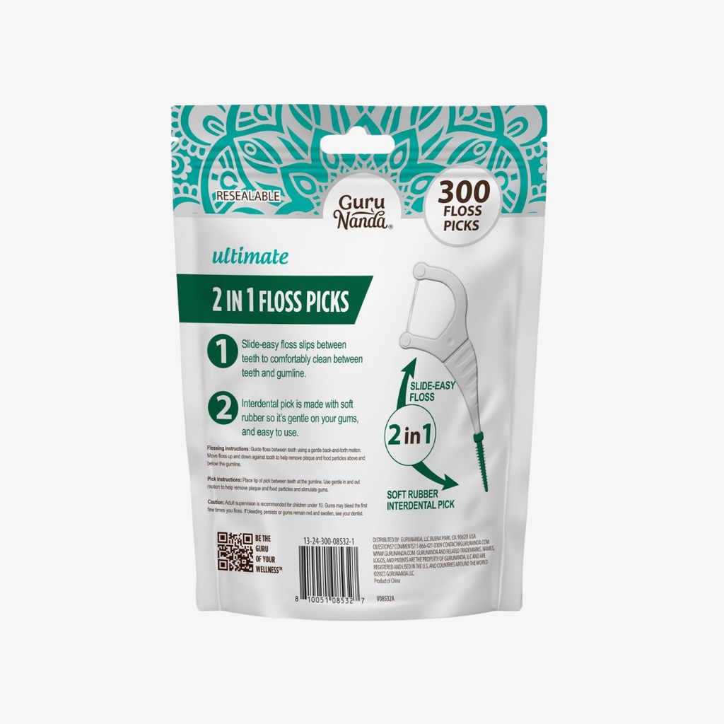 Ultimate 2 in 1 Floss Picks (Wild Mint) - Image 2