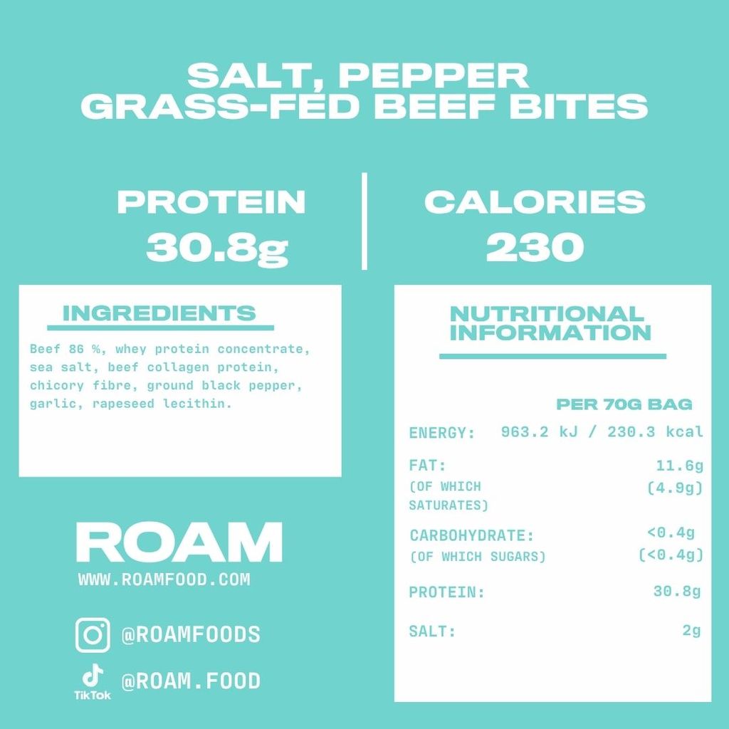 Roam Beef Bites - Salt & Pepper - Image 2