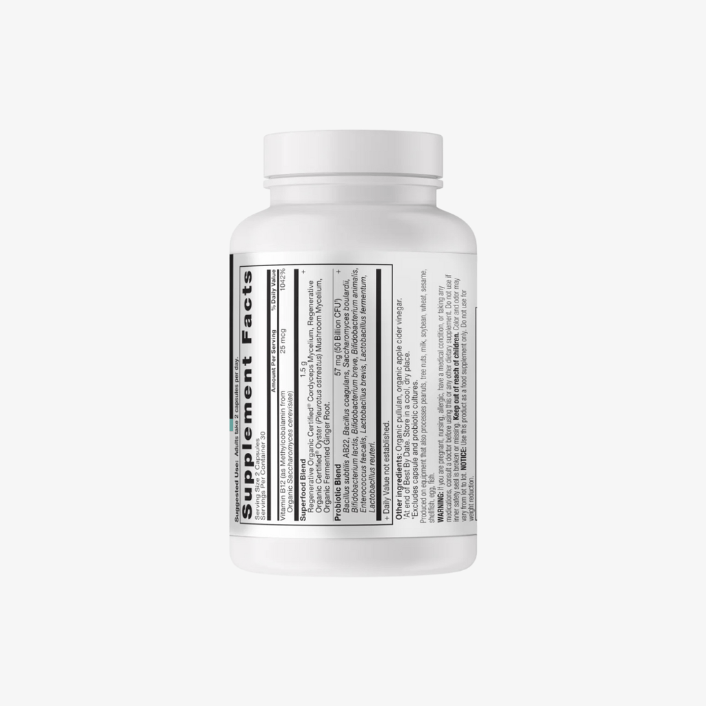 Regenerative Organic Certified - Metabolism Support Probiotics 50B - Capsules - Image 3