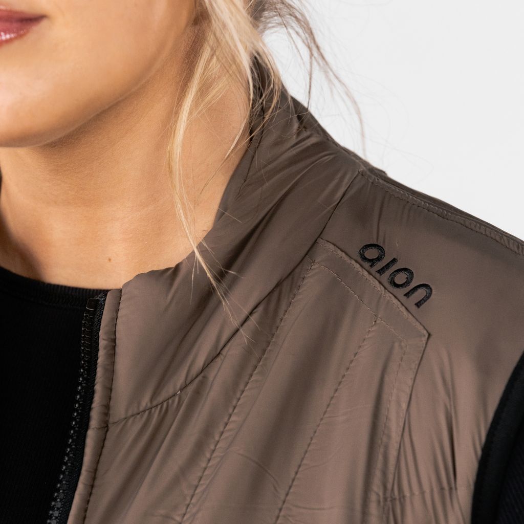 Women’s Weighted Walking Vest: Mocha - Image 2