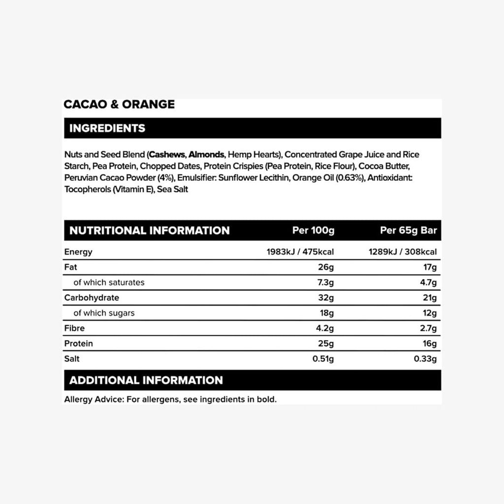 Plant Protein Bar - Cacao and Orange